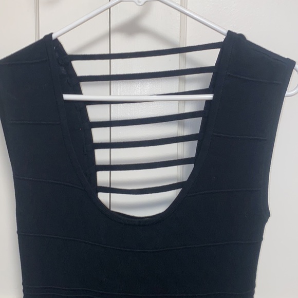 Charlotte Russe Black Large Low Backless Midi Dress - Picture 4 of 7